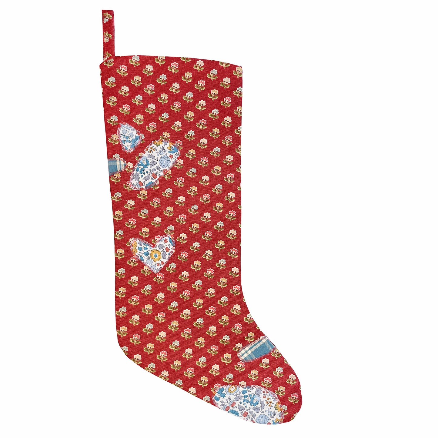 Christmas Reds and Liberty® Blues Calico Stocking